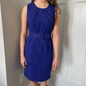 Trina Turk blue dress with belt